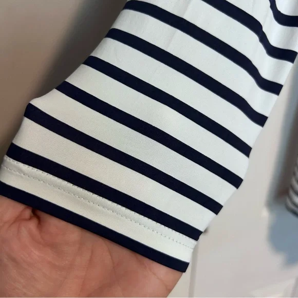 Lands’ End Women's Quarter Zip Long Sleeve Rash Guard Cover-up UPF 50 | L 14-16 - Picture 14 of 16